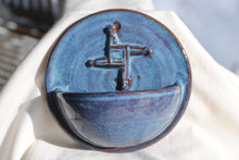 Load image into Gallery viewer, Light Rutile Holy Water Font with Saint Brigid&#39;s Cross Relief