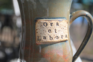 Ironstone Mug, Ora et Labora
