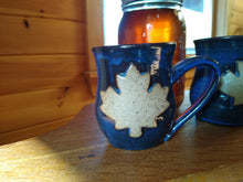 Load image into Gallery viewer, Indigo Maple Leaf Mug
